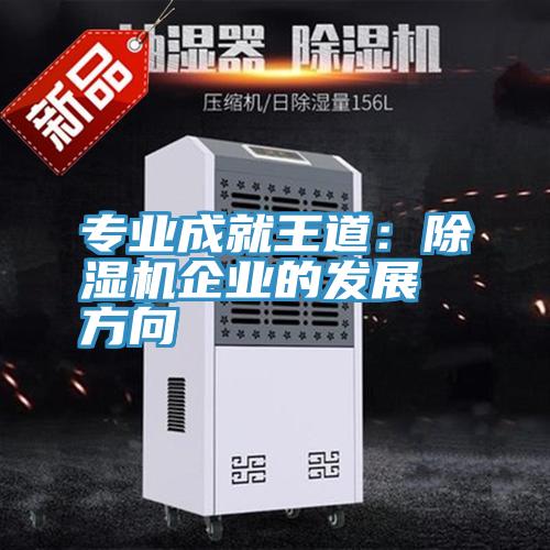 專業成就王道：除濕機企業的發展方向