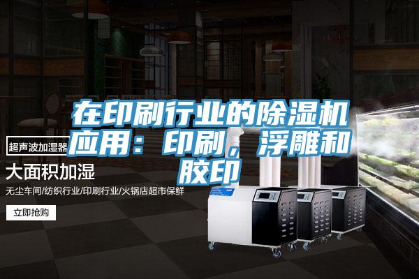 在印刷行業的除濕機應用:印刷,浮雕和膠印