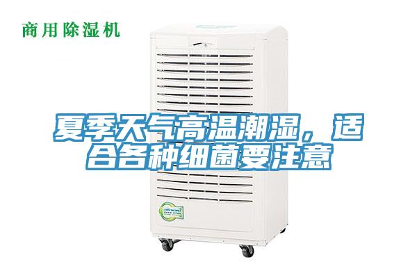 夏季天氣高溫潮濕,適合各種細菌要注意