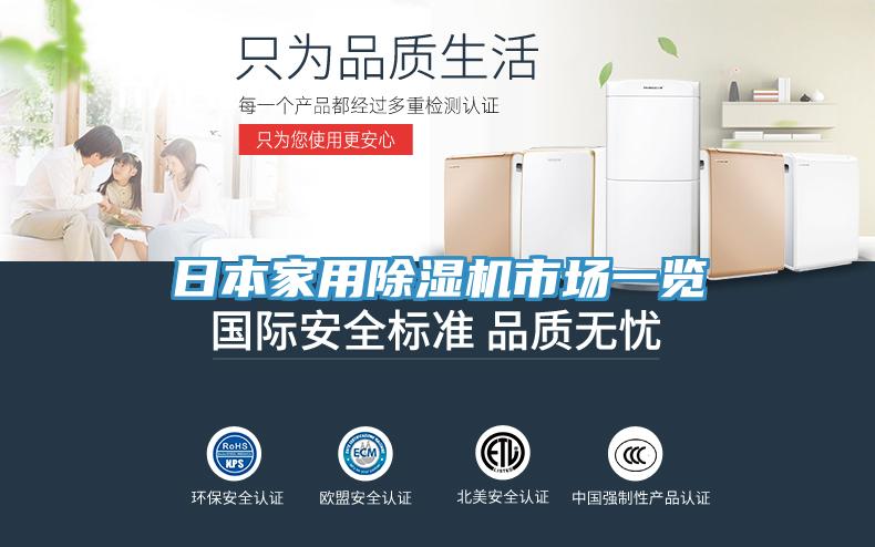 日本家用除濕機市場一覽
