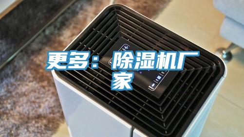 更多:除濕機廠家