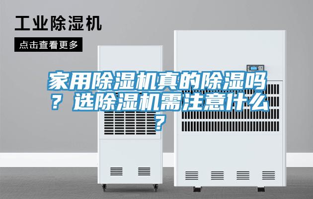 家用除濕機真的除濕嗎?選除濕機需注意什么?
