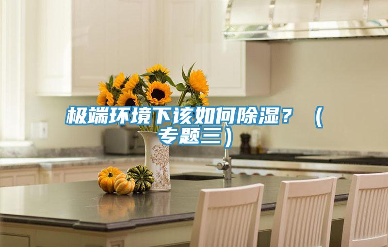 極端環境下該如何除濕？（專題三）