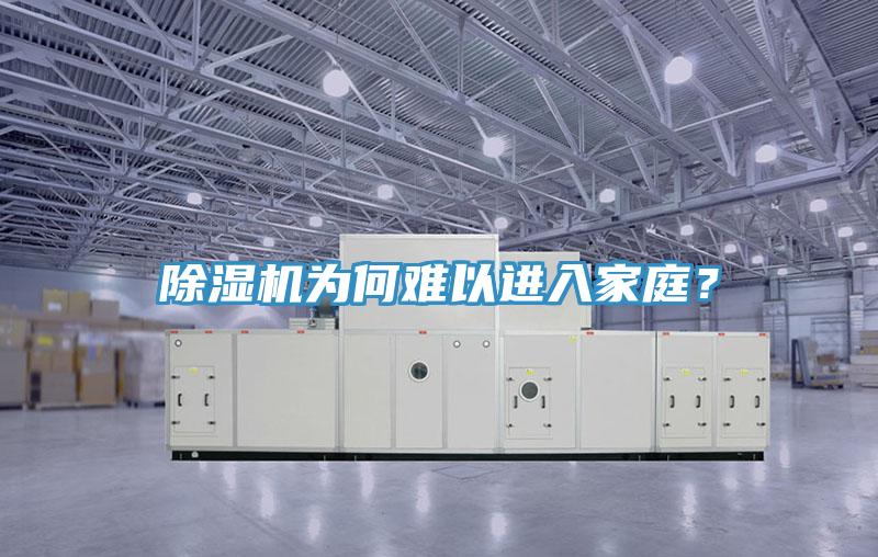 除濕機為何難以進入家庭？