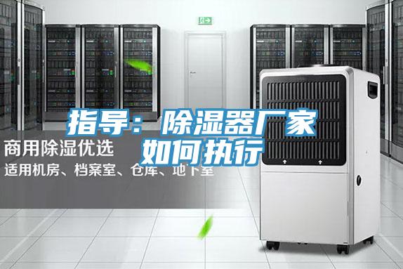 指導:除濕器廠家 如何執行