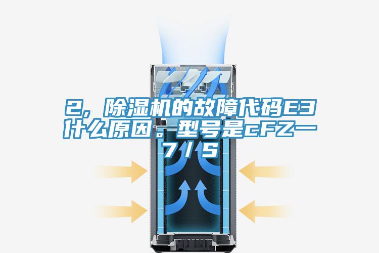 2, 除濕機(jī)的故障代碼E3什么原因。型號是cFZ一7/S