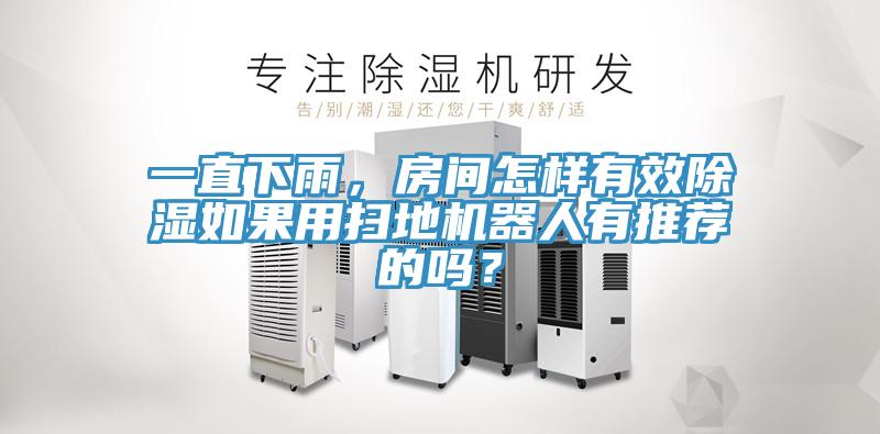 一直下雨，房間怎樣有效除濕如果用掃地機器人有推薦的嗎？