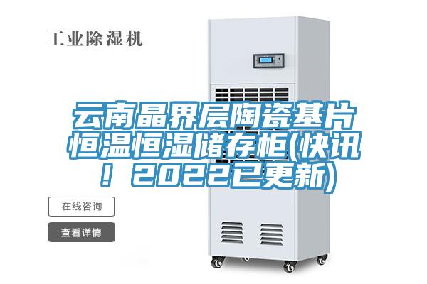 云南晶界層陶瓷基片恒溫恒濕儲存柜(快訊！2022已更新)