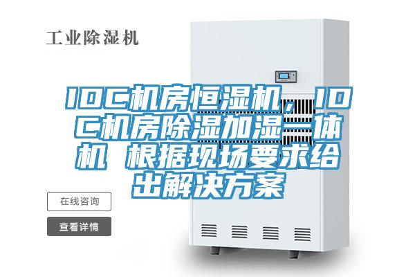IDC機房恒濕機，IDC機房除濕加濕一體機 根據現場要求給出解決方案
