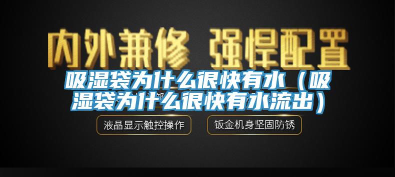 吸濕袋為什么很快有水(吸濕袋為什么很快有水流出)