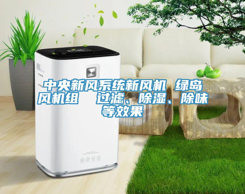 中央新風系統新風機 綠島風機組 過濾、除濕、除味等效果