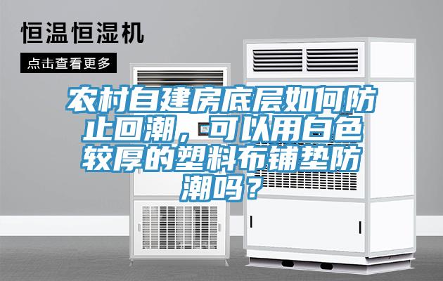 農村自建房底層如何防止回潮,可以用白色較厚的塑料布鋪墊防潮嗎?