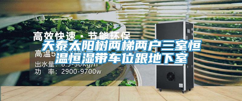 天泰太陽樹兩梯兩戶三室恒溫恒濕帶車位跟地下室