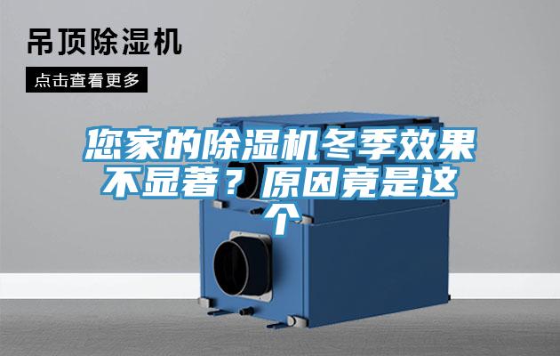您家的除濕機冬季效果不顯著？原因竟是這個
