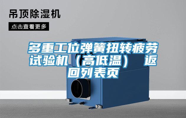 多重工位彈簧扭轉疲勞試驗機(高低溫) 返回列表頁