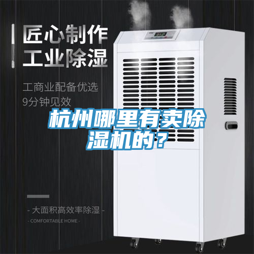 杭州哪里有賣除濕機的？