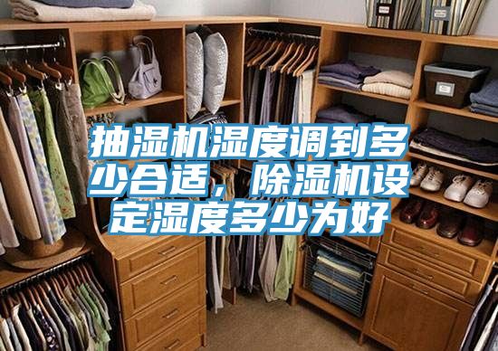 抽濕機濕度調到多少合適,除濕機設定濕度多少為好