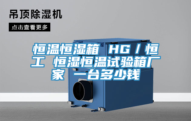 恒溫恒濕箱 HG/恒工 恒濕恒溫試驗箱廠家 一臺多少錢