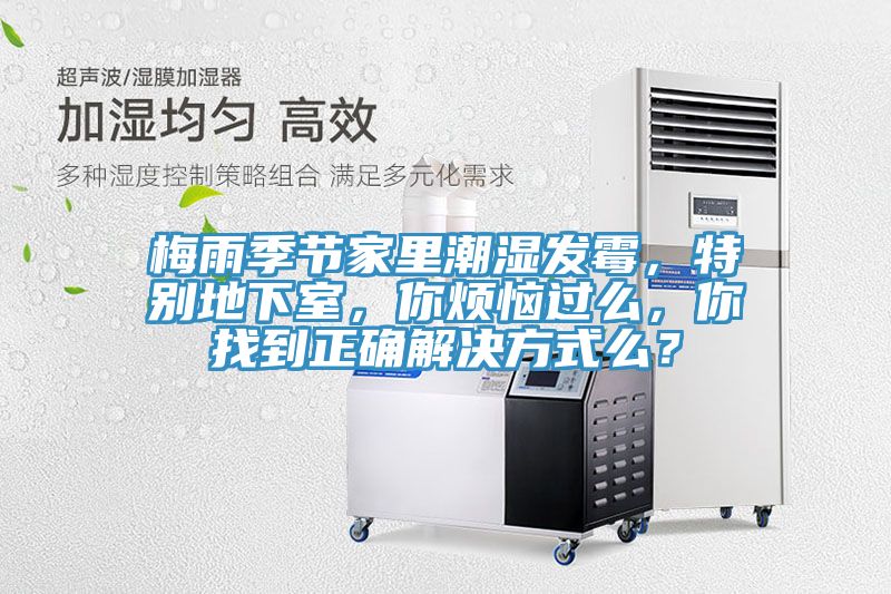 梅雨季節家里潮濕發霉,特別地下室,你煩惱過么,你找到正確解決方式么?