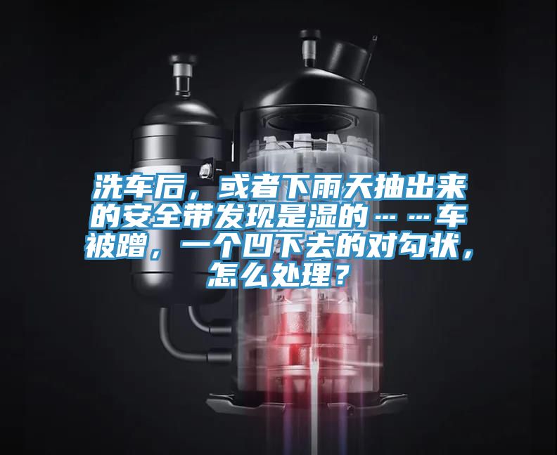 洗車后,或者下雨天抽出來的安全帶發現是濕的……車被蹭,一個凹下去的對勾狀,怎么處理?