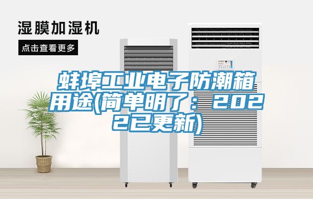 蚌埠工業電子防潮箱用途(簡單明了:2022已更新)