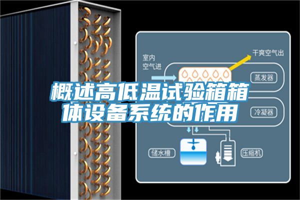 概述高低溫試驗箱箱體設備系統的作用