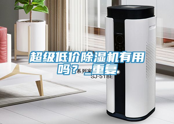 超級低價除濕機有用嗎？_重復