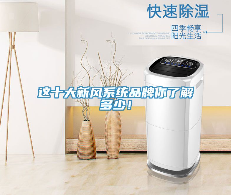這十大新風系統品牌你了解多少!