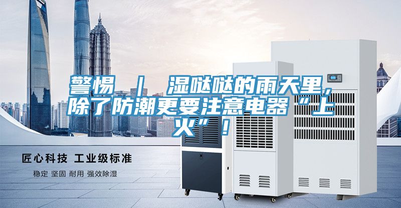 警惕 | 濕噠噠的雨天里,除了防潮更要注意電器“上火”!