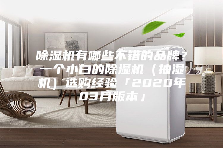 除濕機有哪些不錯的品牌？一個小白的除濕機（抽濕機）選購經驗「2020年03月版本」